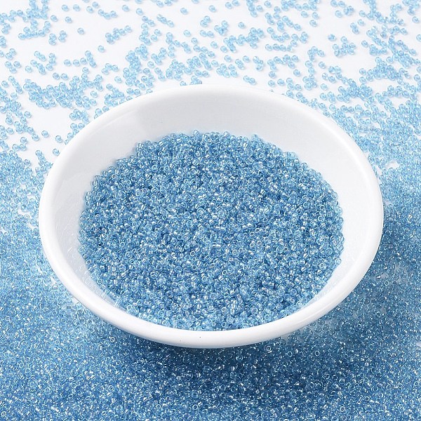 PandaHall MIYUKI Round Rocailles Beads, Japanese Seed Beads, 11/0, (RR376) Sparkling Gray Lined Aqua Luster, 2x1.3mm, Hole: 0.8mm, about...
PandaHall MIYUKI Round Rocailles Beads, Japanese Seed Beads, 11/0, (RR376) Sparkling Gray Lined Aqua Luster, 2x1.3mm, Hole: 0.8mm, about...
