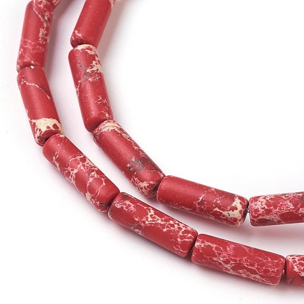 PandaHall Synthetic Imperial Jasper Beads Strands, Dyed, Column, FireBrick, 13~15x4.5mm, Hole: 1mm, about 28~29pcs/strand, 14.96 inch(38cm)..., Red
PandaHall Synthetic Imperial Jasper Beads Strands, Dyed, Column, FireBrick, 13~15x4.5mm, Hole: 1mm, about 28~29pcs/strand, 14.96 inch(38cm)..., Red