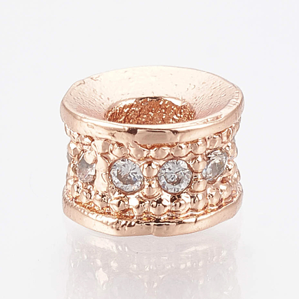 PandaHall Brass Micro Pave Cubic Zirconia Beads, Column, Clear, Rose Gold, 6.5x4mm, Hole: 2.5mm Brass+Cubic Zirconia Column Clear
PandaHall Brass Micro Pave Cubic Zirconia Beads, Column, Clear, Rose Gold, 6.5x4mm, Hole: 2.5mm Brass+Cubic Zirconia Column Clear