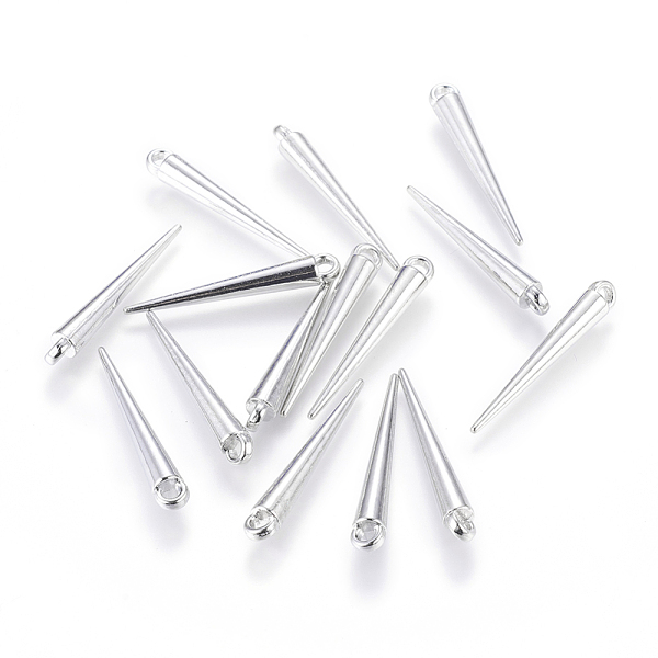 PandaHall Tibetan Style Alloy Pendants, Spike Beads, Lead Free & Nickel Free, Platinum, 33x4mm, Hole: 2mm Alloy Cone
PandaHall Tibetan Style Alloy Pendants, Spike Beads, Lead Free & Nickel Free, Platinum, 33x4mm, Hole: 2mm Alloy Cone