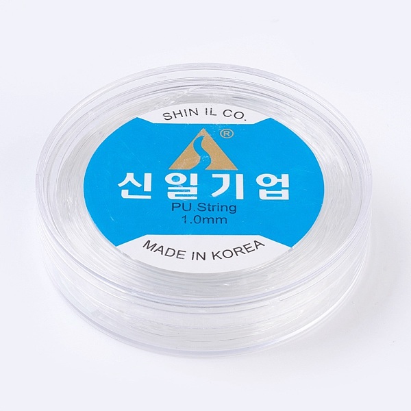 PandaHall Korean Elastic Crystal Thread, For Jewelry Making, Clear, 1mm, about 32.8 yards(30m)/roll TPU Round Clear
PandaHall Korean Elastic Crystal Thread, For Jewelry Making, Clear, 1mm, about 32.8 yards(30m)/roll TPU Round Clear