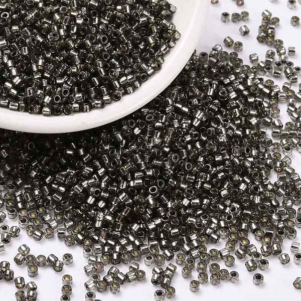 PandaHall Cylinder Seed Beads, Silver Lined, Round Hole, Uniform Size, Black, 2x1.5mm, Hole: 0.8mm, about 888pcs/10g Glass Black
PandaHall Cylinder Seed Beads, Silver Lined, Round Hole, Uniform Size, Black, 2x1.5mm, Hole: 0.8mm, about 888pcs/10g Glass Black