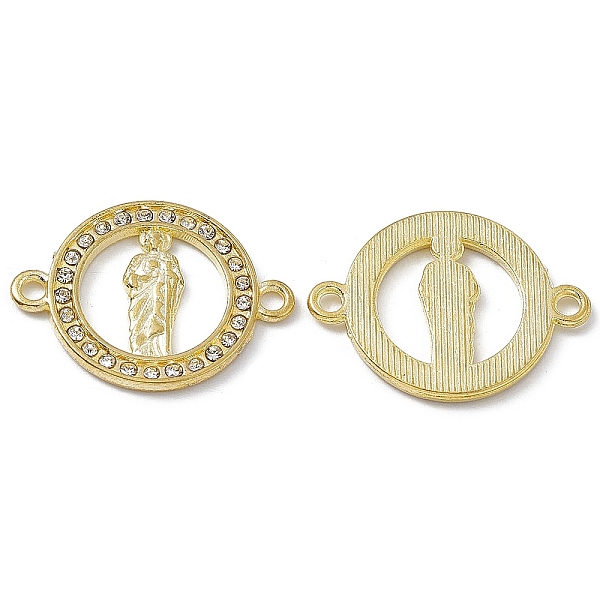 PandaHall Religion Alloy Connector Charms, with Crystal Rhinestones, Flat Round Links with Virgin Pattern, Golden, 18x24x1.7mm, Hole: 1.8mm..., Clear
PandaHall Religion Alloy Connector Charms, with Crystal Rhinestones, Flat Round Links with Virgin Pattern, Golden, 18x24x1.7mm, Hole: 1.8mm..., Clear