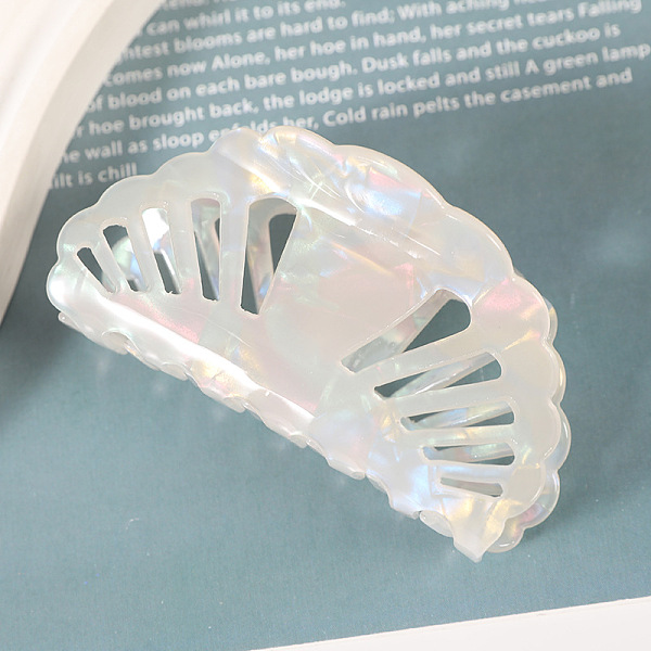 PandaHall Cellulose Acetate(Resin) Claw Hair Clips, Shell Shape Barrettes for Women Girls, Old Lace, 83x39mm Cellulose Acetate
PandaHall Cellulose Acetate(Resin) Claw Hair Clips, Shell Shape Barrettes for Women Girls, Old Lace, 83x39mm Cellulose Acetate