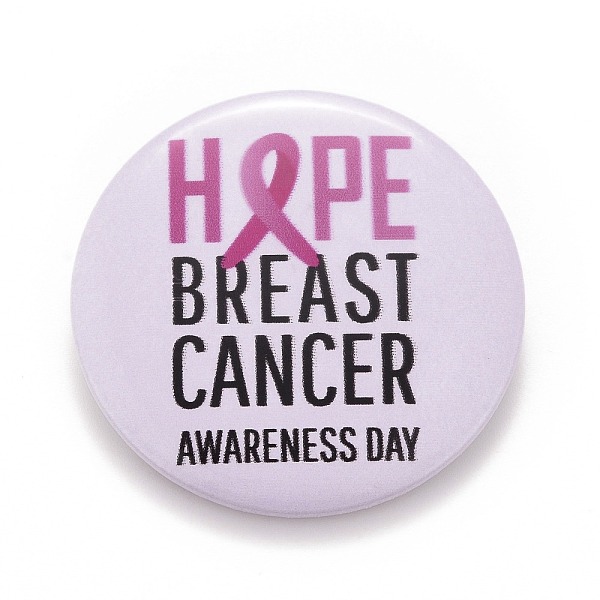PandaHall Breast Cancer Awareness Month Tinplate Brooch Pin, Pink Flat Round Badge for Clothing Bags Jackets, Platinum, Word, 44x7mm...
PandaHall Breast Cancer Awareness Month Tinplate Brooch Pin, Pink Flat Round Badge for Clothing Bags Jackets, Platinum, Word, 44x7mm...