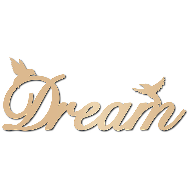 PandaHall Laser Cut Unfinished Basswood Wall Decoration, for Kids Painting Craft, Home Decoration, Dream, Word, 12x30x0.5cm Wood Word Orange
PandaHall Laser Cut Unfinished Basswood Wall Decoration, for Kids Painting Craft, Home Decoration, Dream, Word, 12x30x0.5cm Wood Word Orange