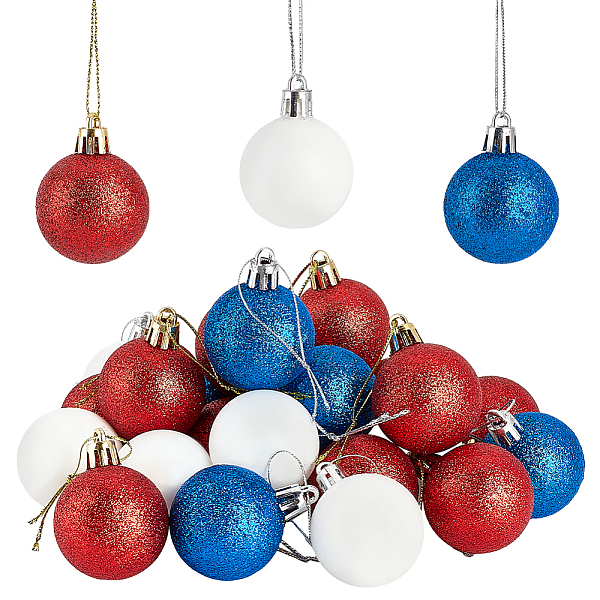 PandaHall 3 Colors Plastic Ball Hanging Ornament, Independence Day Decoration Accessories, Mixed Color, 115~125mm Plastic Round Multicolor
PandaHall 3 Colors Plastic Ball Hanging Ornament, Independence Day Decoration Accessories, Mixed Color, 115~125mm Plastic Round Multicolor