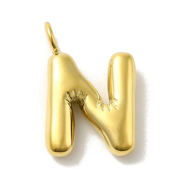 PandaHall 304 Stainless Steel Pendants, Real 14K Gold Plated, Balloon Letter Charms, Bubble Puff Initial Charms, Letter N, 24x15x5mm, Hole...
PandaHall 304 Stainless Steel Pendants, Real 14K Gold Plated, Balloon Letter Charms, Bubble Puff Initial Charms, Letter N, 24x15x5mm, Hole...