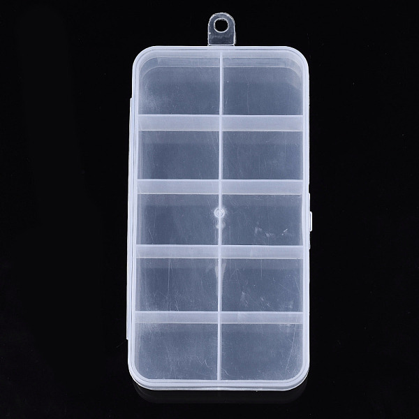 PandaHall Plastic Bead Storage Containers, 10 Compartments, Rectangle, Clear, 14.5x6.9x2.15cm, Hole: 5.5mm, compartment: 30x24mm. Plastic...
PandaHall Plastic Bead Storage Containers, 10 Compartments, Rectangle, Clear, 14.5x6.9x2.15cm, Hole: 5.5mm, compartment: 30x24mm. Plastic...