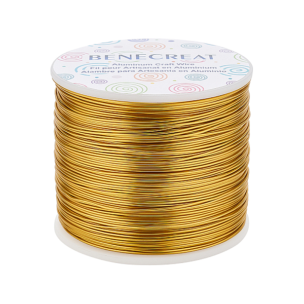 PandaHall BENECREAT Matte Round Aluminum Wire, Gold, 17 Gauge, 1.2mm, 116m/roll Aluminum Round Gold
PandaHall BENECREAT Matte Round Aluminum Wire, Gold, 17 Gauge, 1.2mm, 116m/roll Aluminum Round Gold