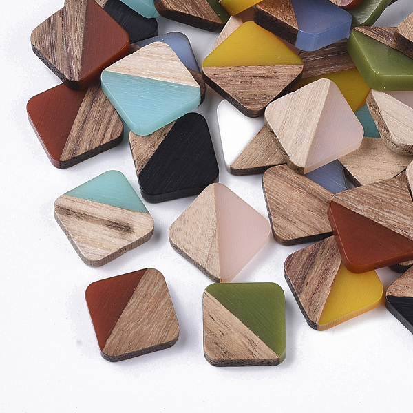 PandaHall Resin & Walnut Wood Cabochons, Square, Mixed Color, 13.5x13.5x3mm Resin+Wood Square Multicolor
PandaHall Resin & Walnut Wood Cabochons, Square, Mixed Color, 13.5x13.5x3mm Resin+Wood Square Multicolor