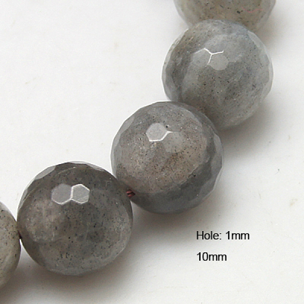 PandaHall Natural Labradorite Beads Strands, Faceted, Round, Gray, 10mm, Hole: 1mm, about 38pcs/strand, 15.5 inch Larvikite Round Gray
PandaHall Natural Labradorite Beads Strands, Faceted, Round, Gray, 10mm, Hole: 1mm, about 38pcs/strand, 15.5 inch Larvikite Round Gray