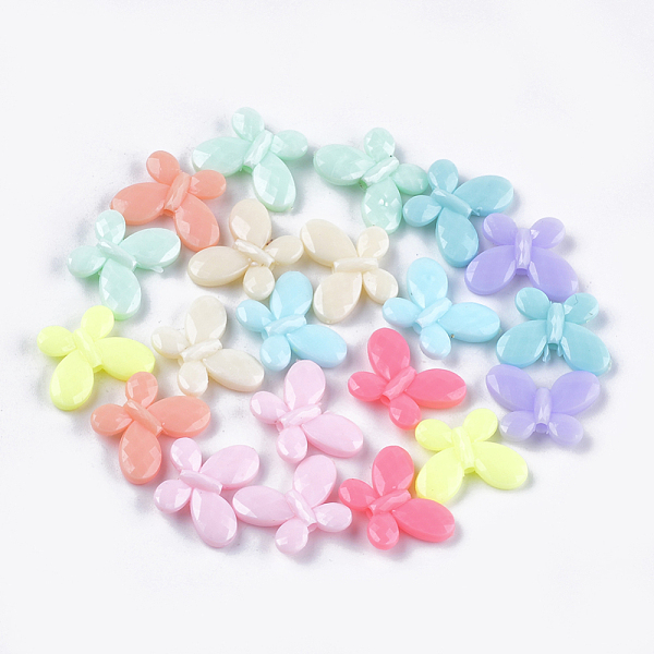 PandaHall Opaque Acrylic Beads, Faceted, Butterfly, Mixed Color, 13x17x4mm, Hole: 1.8mm Acrylic Butterfly Multicolor
PandaHall Opaque Acrylic Beads, Faceted, Butterfly, Mixed Color, 13x17x4mm, Hole: 1.8mm Acrylic Butterfly Multicolor