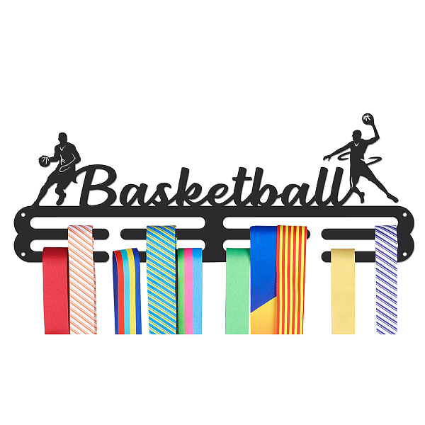 PandaHall Sports Theme Iron Medal Hanger Holder Display Wall Rack, with Screws, Basketball Pattern, 150x400mm Iron Basketball
PandaHall Sports Theme Iron Medal Hanger Holder Display Wall Rack, with Screws, Basketball Pattern, 150x400mm Iron Basketball