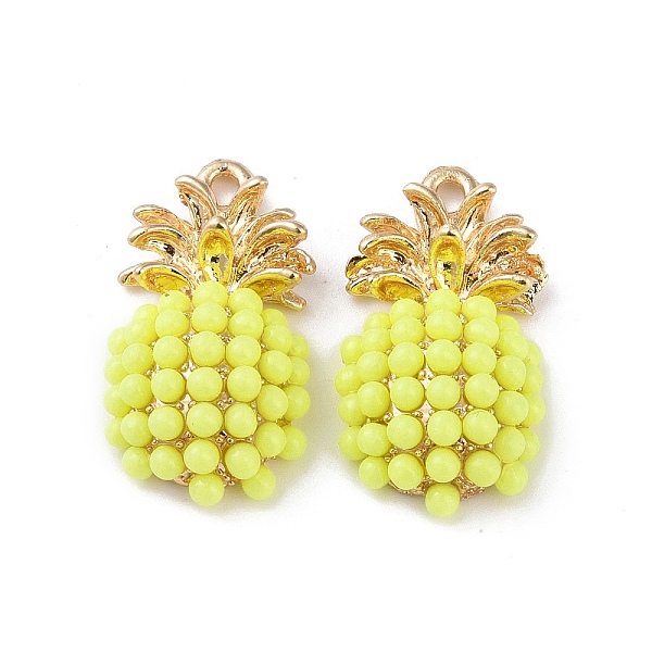 PandaHall Golden Plated Alloy Resin Fruit Pendants, Pineapple Charms, Cadmium Free & Lead Free, Nickel, Yellow, 23x12x6mm, Hole: 1.8mm...
PandaHall Golden Plated Alloy Resin Fruit Pendants, Pineapple Charms, Cadmium Free & Lead Free, Nickel, Yellow, 23x12x6mm, Hole: 1.8mm...
