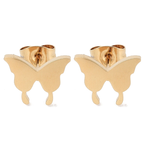 PandaHall Vacuum Plating 304 Stainless Steel Stud Earrings for Women, Butterfly, Golden, 9x11.5mm 304 Stainless Steel Butterfly
PandaHall Vacuum Plating 304 Stainless Steel Stud Earrings for Women, Butterfly, Golden, 9x11.5mm 304 Stainless Steel Butterfly