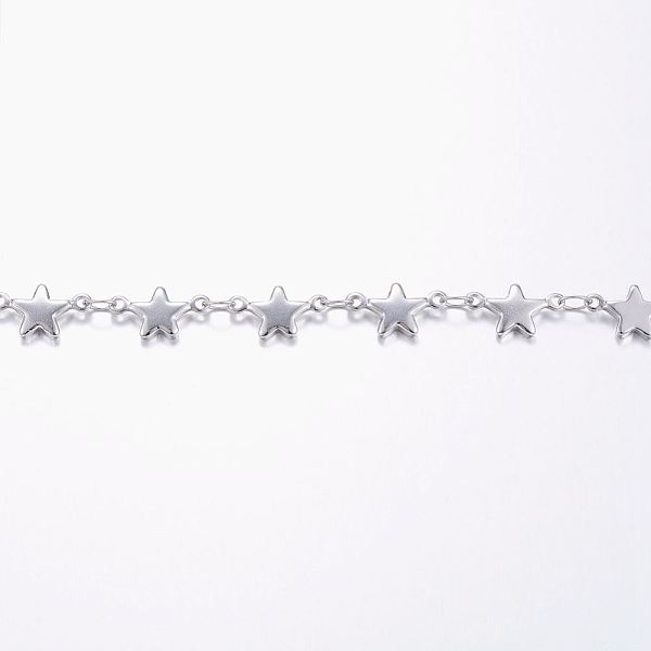PandaHall 3.28 Feet Handmade 304 Stainless Steel Bar Link Chains, Soldered, Star, Stainless Steel Color, 11x6x1.5mm 304 Stainless Steel
PandaHall 3.28 Feet Handmade 304 Stainless Steel Bar Link Chains, Soldered, Star, Stainless Steel Color, 11x6x1.5mm 304 Stainless Steel