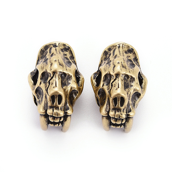 PandaHall Brass Beads, Skull, Antique Bronze, 20x13x14mm, Hole: 5.5mm Brass Skull
PandaHall Brass Beads, Skull, Antique Bronze, 20x13x14mm, Hole: 5.5mm Brass Skull