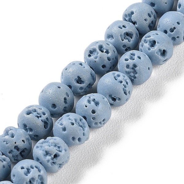 PandaHall Synthetic Lava Rock Dyed Beads Strands, Round, Light Sky Blue, 6~6.5mm, Hole: 1mm, about 63pcs/strand, 15.16''(38.5cm) Lava Rock...
PandaHall Synthetic Lava Rock Dyed Beads Strands, Round, Light Sky Blue, 6~6.5mm, Hole: 1mm, about 63pcs/strand, 15.16''(38.5cm) Lava Rock...