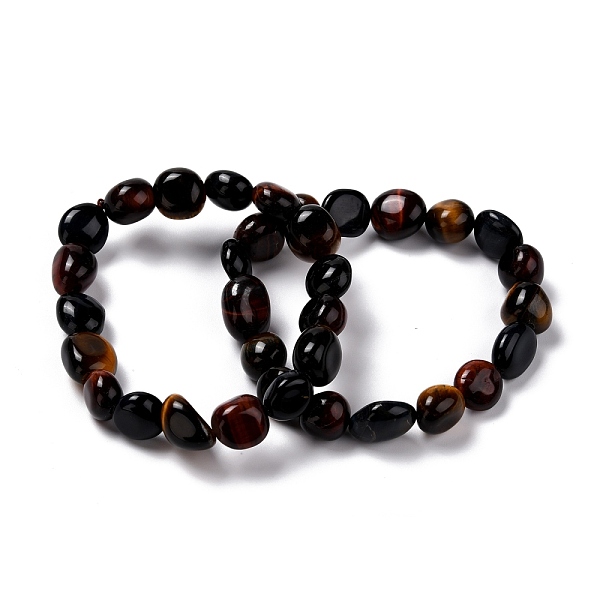 PandaHall Natural Tiger Eye Beaded Stretch Bracelets, Tumbled Stone, Nuggets, Inner Diameter: 2~2-1/8 inch(5.1~5.5cm) Tiger Eye
PandaHall Natural Tiger Eye Beaded Stretch Bracelets, Tumbled Stone, Nuggets, Inner Diameter: 2~2-1/8 inch(5.1~5.5cm) Tiger Eye