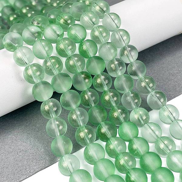 PandaHall Frosted Transparent Glass Bead Strands, with Gold Powder, Round, Light Green, 8mm, Hole: 1mm, about 102pcs/strand, 30.71''(78cm)...
PandaHall Frosted Transparent Glass Bead Strands, with Gold Powder, Round, Light Green, 8mm, Hole: 1mm, about 102pcs/strand, 30.71''(78cm)...