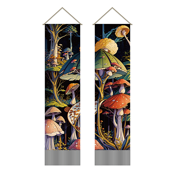 PandaHall Polyester Decorative Wall Tapestrys, for Home Decoration, with Wood Bar, Rope, Rectangle, Mushroom Pattern, 1300x330mm Polyester...
PandaHall Polyester Decorative Wall Tapestrys, for Home Decoration, with Wood Bar, Rope, Rectangle, Mushroom Pattern, 1300x330mm Polyester...