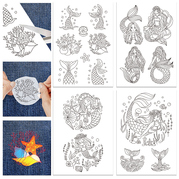 PandaHall GLOBLELAND 4 Sheets 16Pcs Mermaid and Shells Skeleton Water Soluble Stabilizer Hand Sewing Stabilizers with Pre Printed Stick and...
PandaHall GLOBLELAND 4 Sheets 16Pcs Mermaid and Shells Skeleton Water Soluble Stabilizer Hand Sewing Stabilizers with Pre Printed Stick and...