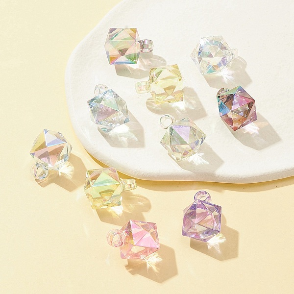 PandaHall Transparent Acrylic Pendant, AB Color Plated, Faceted Square, Mixed Color, 21x16x16mm, Hole: 3mm Acrylic Square Multicolor
PandaHall Transparent Acrylic Pendant, AB Color Plated, Faceted Square, Mixed Color, 21x16x16mm, Hole: 3mm Acrylic Square Multicolor