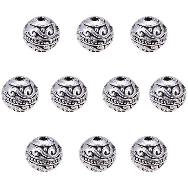 PandaHall 60pcs 8mm Round Spacers Beads Tibetan Alloy Metal Charms Beads Antique Silver for Bracelet Jewelry Making, hole: 1.5mm Alloy...
PandaHall 60pcs 8mm Round Spacers Beads Tibetan Alloy Metal Charms Beads Antique Silver for Bracelet Jewelry Making, hole: 1.5mm Alloy...