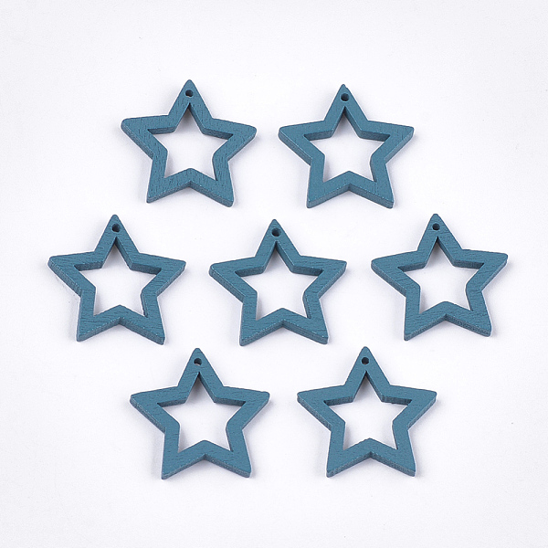 PandaHall Painted Poplar Wood Pendants, Star, Steel Blue, 24.5~25x24.5x2.5mm, Hole: 1.2mm Wood Star Blue
PandaHall Painted Poplar Wood Pendants, Star, Steel Blue, 24.5~25x24.5x2.5mm, Hole: 1.2mm Wood Star Blue