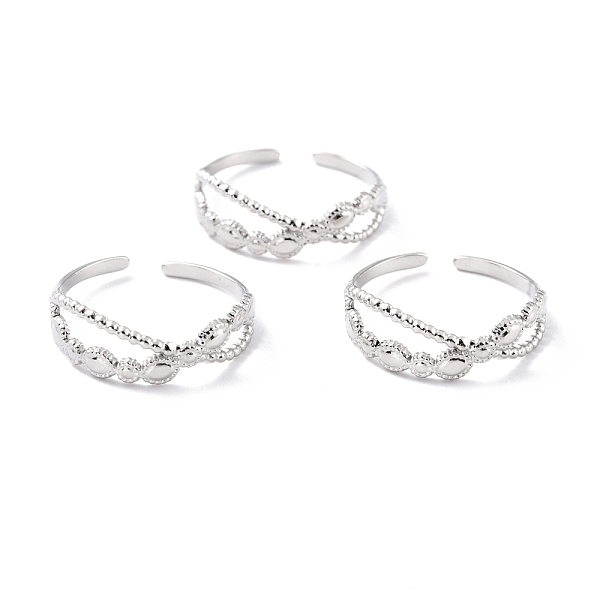 PandaHall 304 Stainless Steel Finger Rings, Cuff Rings, Long-Lasting Plated, Horse Eye, Stainless Steel Color, US Size 7 1/4(17.5mm)...
PandaHall 304 Stainless Steel Finger Rings, Cuff Rings, Long-Lasting Plated, Horse Eye, Stainless Steel Color, US Size 7 1/4(17.5mm)...