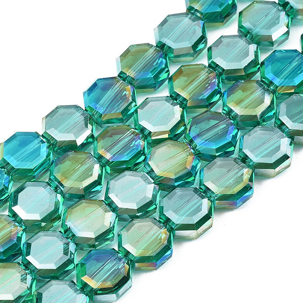 PandaHall Electroplate Transparent Glass Beads Strands, AB Color Plated, Faceted, Octagon, Light Sea Green, 7~8x7~8x4mm, Hole: 1.2mm, about...
PandaHall Electroplate Transparent Glass Beads Strands, AB Color Plated, Faceted, Octagon, Light Sea Green, 7~8x7~8x4mm, Hole: 1.2mm, about...