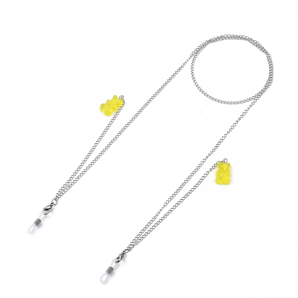 PandaHall 304 Stainless Steel Eyeglasses Chains, Neck Strap for Eyeglasses, with Bear Resin Pendants and Rubber Loop Ends, Stainless Steel...
PandaHall 304 Stainless Steel Eyeglasses Chains, Neck Strap for Eyeglasses, with Bear Resin Pendants and Rubber Loop Ends, Stainless Steel...