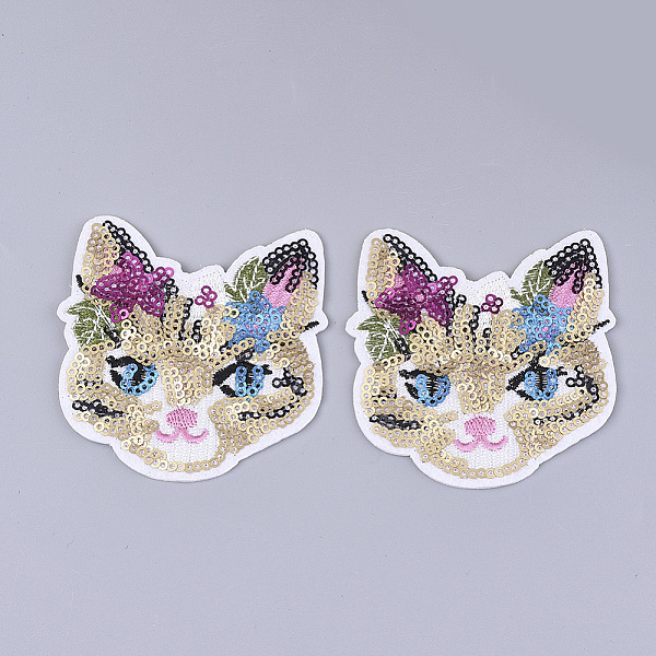 PandaHall Computerized Embroidery Cloth Iron on/Sew on Patches, with Paillette/Sequins, Appliques, Costume Accessories, Cat, Colorful...
PandaHall Computerized Embroidery Cloth Iron on/Sew on Patches, with Paillette/Sequins, Appliques, Costume Accessories, Cat, Colorful...