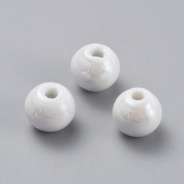 PandaHall Handmade Porcelain Beads, Pearlized, Round, White, 14mm, Hole: 2.5~4mm Porcelain Round White
PandaHall Handmade Porcelain Beads, Pearlized, Round, White, 14mm, Hole: 2.5~4mm Porcelain Round White