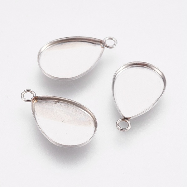 PandaHall 304 Stainless Steel Pendant Cabochon Settings, Plain Edge Bezel Cups, teardrop, Stainless Steel Color, Tray: 14x10mm...
PandaHall 304 Stainless Steel Pendant Cabochon Settings, Plain Edge Bezel Cups, teardrop, Stainless Steel Color, Tray: 14x10mm...