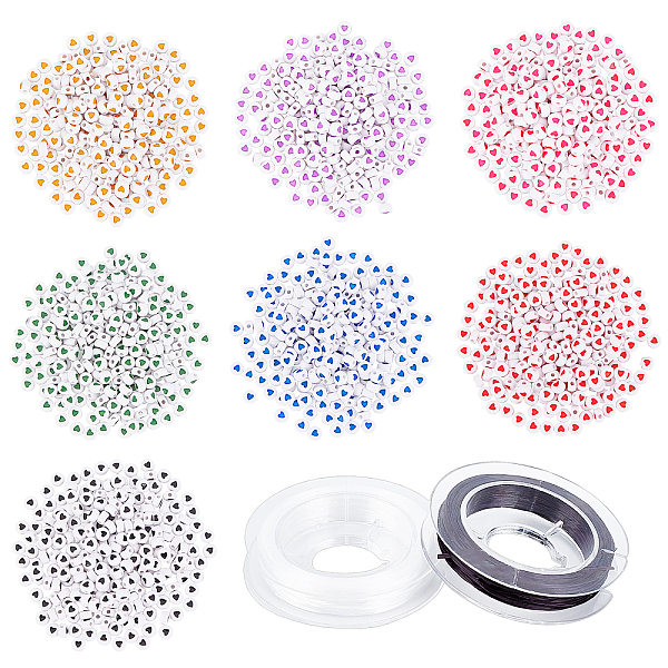PandaHall CHGCRAFT 1512Pcs DIY Heart with Letter Acrylic Stretch Bracelets Kits for Children's Day, Including 7 Colors Beads and Elastic..., Multicolor
PandaHall CHGCRAFT 1512Pcs DIY Heart with Letter Acrylic Stretch Bracelets Kits for Children's Day, Including 7 Colors Beads and Elastic..., Multicolor