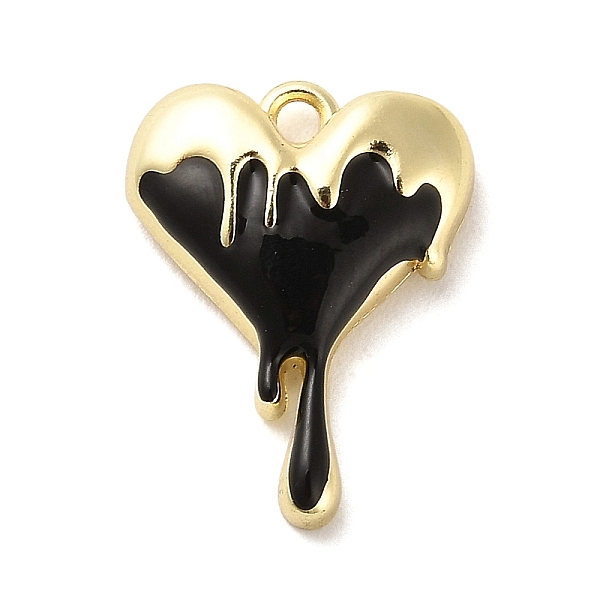 PandaHall Alloy Enamel Pendants, Melting Heart Charm, Golden, Black, 21.5x16.5x5.5mm, Hole: 1.8mm Alloy+Enamel Heart Black
PandaHall Alloy Enamel Pendants, Melting Heart Charm, Golden, Black, 21.5x16.5x5.5mm, Hole: 1.8mm Alloy+Enamel Heart Black