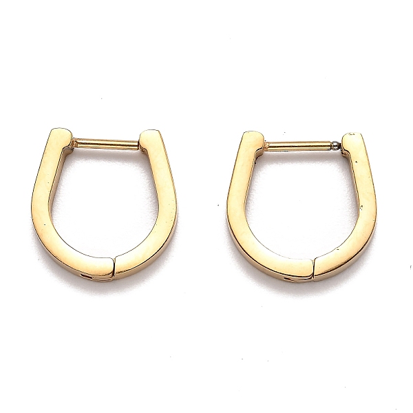 PandaHall 304 Stainless Steel Huggie Hoop Earrings, Horse Shoe, Golden, 15x14.5x3mm, Pin: 1mm 304 Stainless Steel Horse
PandaHall 304 Stainless Steel Huggie Hoop Earrings, Horse Shoe, Golden, 15x14.5x3mm, Pin: 1mm 304 Stainless Steel Horse