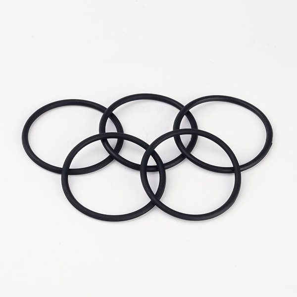 PandaHall Rubber Bracelet, Black, Inner Diameter: 2-3/8 inch(6cm) Synthetic Rubber Black
PandaHall Rubber Bracelet, Black, Inner Diameter: 2-3/8 inch(6cm) Synthetic Rubber Black