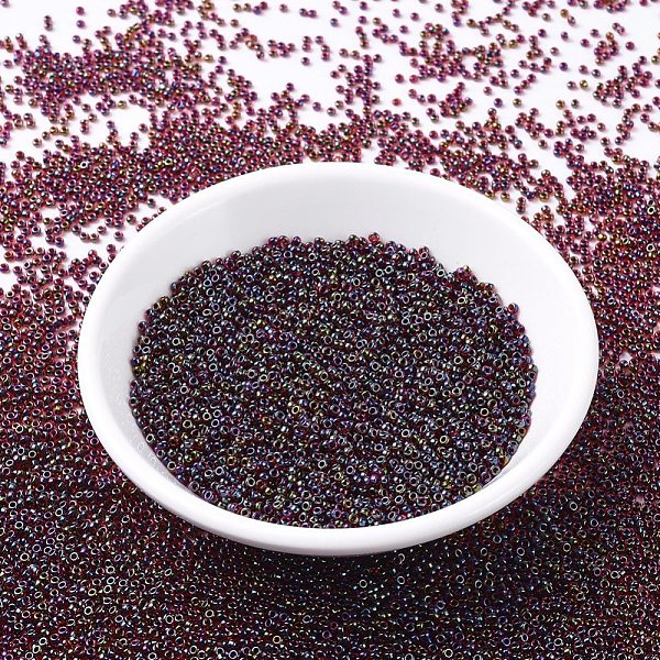 PandaHall MIYUKI Round Rocailles Beads, Japanese Seed Beads, (RR367) Garnet Lined Ruby AB, 11/0, 2x1.3mm, Hole: 0.8mm, about 5500pcs/50g..., Red
PandaHall MIYUKI Round Rocailles Beads, Japanese Seed Beads, (RR367) Garnet Lined Ruby AB, 11/0, 2x1.3mm, Hole: 0.8mm, about 5500pcs/50g..., Red