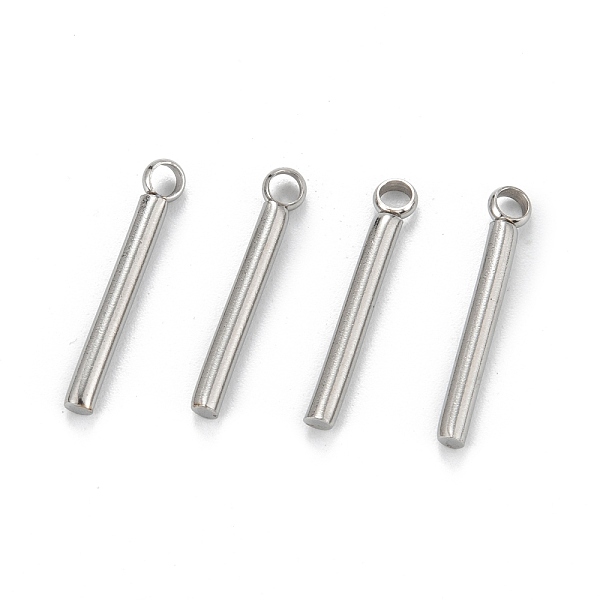 PandaHall 304 Stainless Steel Pendants, Column, Stainless Steel Color, 18x3x2mm, Hole: 2mm 304 Stainless Steel Column
PandaHall 304 Stainless Steel Pendants, Column, Stainless Steel Color, 18x3x2mm, Hole: 2mm 304 Stainless Steel Column