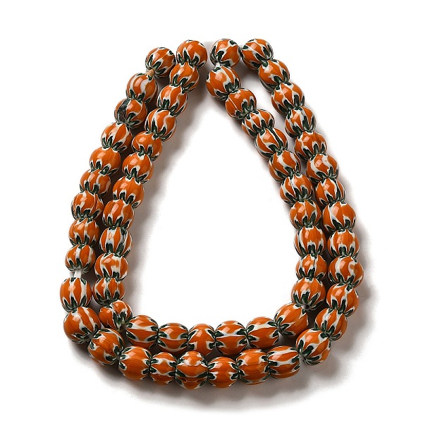 PandaHall Handmade Nepalese Lampwork Beads, Round, Orange, 10~13x9~12mm, Hole: 2~3mm, about 60~65pcs/strand, 25.20~25.98''(64~66cm) Lampwork...
PandaHall Handmade Nepalese Lampwork Beads, Round, Orange, 10~13x9~12mm, Hole: 2~3mm, about 60~65pcs/strand, 25.20~25.98''(64~66cm) Lampwork...