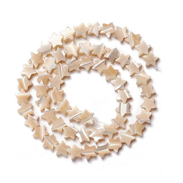 PandaHall Natural Trochid Shell/Trochus Shell Beads, Star, Navajo White, 8x8.5x2.5~3mm, Hole: 0.8mm, about 55pcs/strand, 15.55 inch(39.5cm)...
PandaHall Natural Trochid Shell/Trochus Shell Beads, Star, Navajo White, 8x8.5x2.5~3mm, Hole: 0.8mm, about 55pcs/strand, 15.55 inch(39.5cm)...