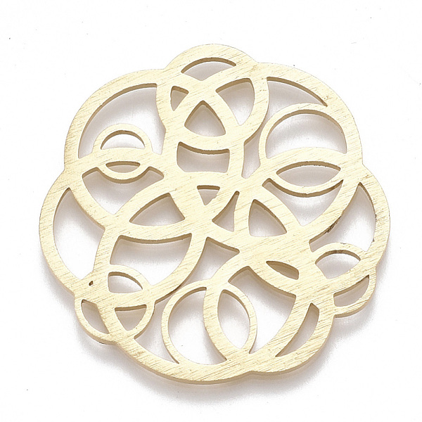 PandaHall Aluminium Filigree Joiners Links, Laser Cut Filigree Joiners Links, Flower, Golden, 33x33x1mm Aluminum Flower
PandaHall Aluminium Filigree Joiners Links, Laser Cut Filigree Joiners Links, Flower, Golden, 33x33x1mm Aluminum Flower