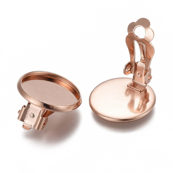 PandaHall 304 Stainless Steel Clip-on Earring Setting, Flat Round, Rose Gold, Tray: 14mm, 16x8mm 304 Stainless Steel
PandaHall 304 Stainless Steel Clip-on Earring Setting, Flat Round, Rose Gold, Tray: 14mm, 16x8mm 304 Stainless Steel