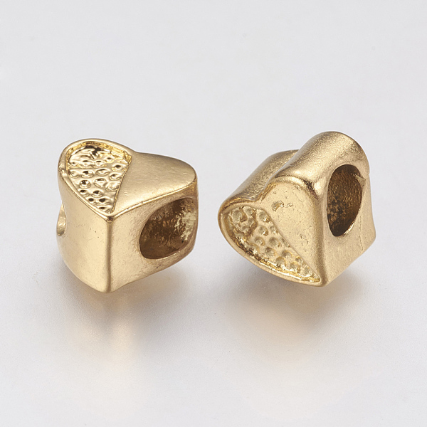PandaHall Ion Plating(IP) 304 Stainless Steel European Beads, Large Hole Beads, Heart, Golden, 9x10.5x8mm, Hole: 4.5mm 304 Stainless Steel...
PandaHall Ion Plating(IP) 304 Stainless Steel European Beads, Large Hole Beads, Heart, Golden, 9x10.5x8mm, Hole: 4.5mm 304 Stainless Steel...