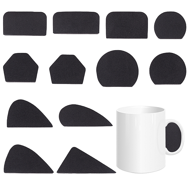 PandaHall EVA Mug Handle Forms, Handle Molds, for Ceramic Cup Making, Mixed Shapes, Black, 2.9~5x4.3~8.5x1.75cm, 12pcs/set Foam Black
PandaHall EVA Mug Handle Forms, Handle Molds, for Ceramic Cup Making, Mixed Shapes, Black, 2.9~5x4.3~8.5x1.75cm, 12pcs/set Foam Black