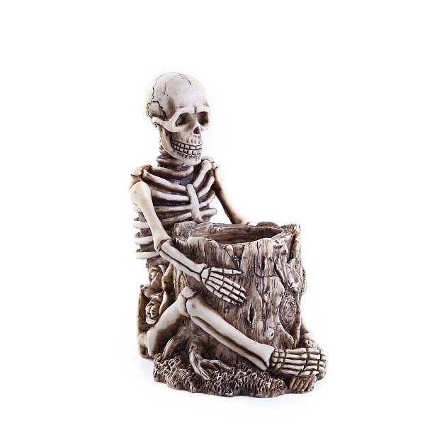 PandaHall Resin Skull Stump Pen Holders, Makeup Brush Holder Organizer, Halloween Theme, WhiteSmoke, 125x100x155mm, Inner Diameter: 50mm..., White
PandaHall Resin Skull Stump Pen Holders, Makeup Brush Holder Organizer, Halloween Theme, WhiteSmoke, 125x100x155mm, Inner Diameter: 50mm..., White