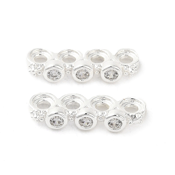 PandaHall Rack Plating Brass Pave Clear Cubic Zirconia Spacer Bars, Flower Links, Long-Lasting Plated, Lead Free & Cadmium Free, Silver...
PandaHall Rack Plating Brass Pave Clear Cubic Zirconia Spacer Bars, Flower Links, Long-Lasting Plated, Lead Free & Cadmium Free, Silver...